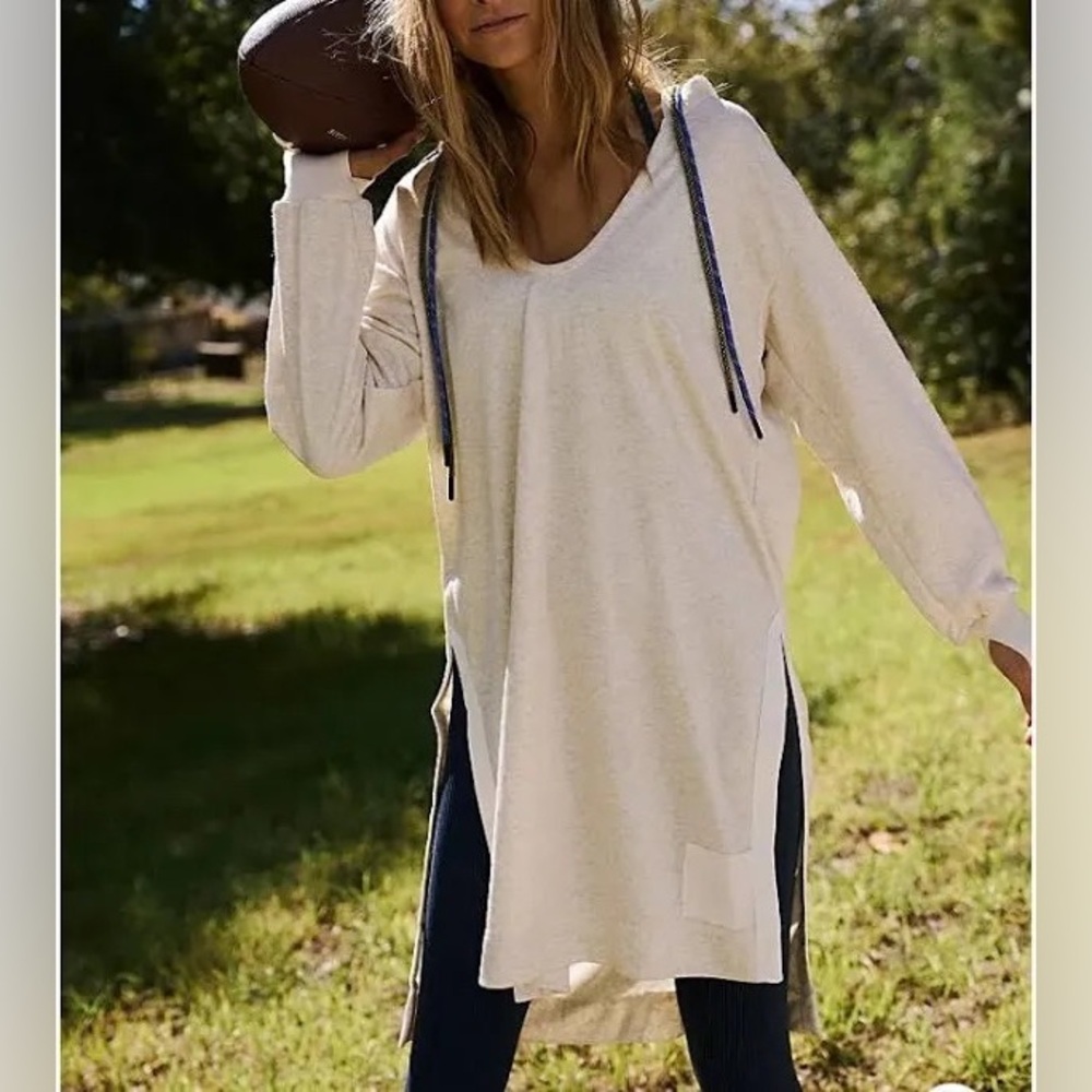 Free People movement simply layer longline hoodie
